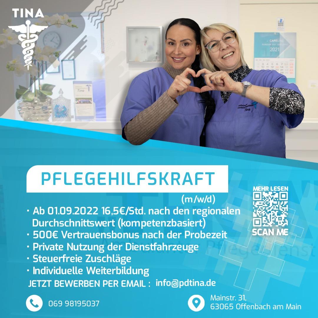 Ambulanter Krankenpflegedienst Tina in Offenbach - Pflegefachkraft Ausbildung