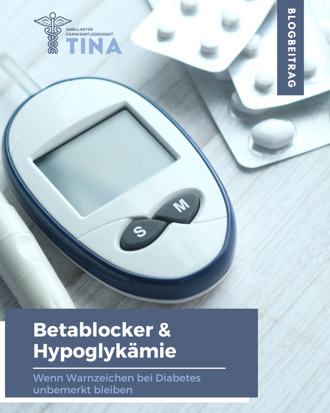 Das Bild zeigt ein Gerät zur Überwachung von Diabetes, symbolisch für: Betablocker & Hypoglykämie Wenn Warnzeichen bei Diabetes ausbleiben