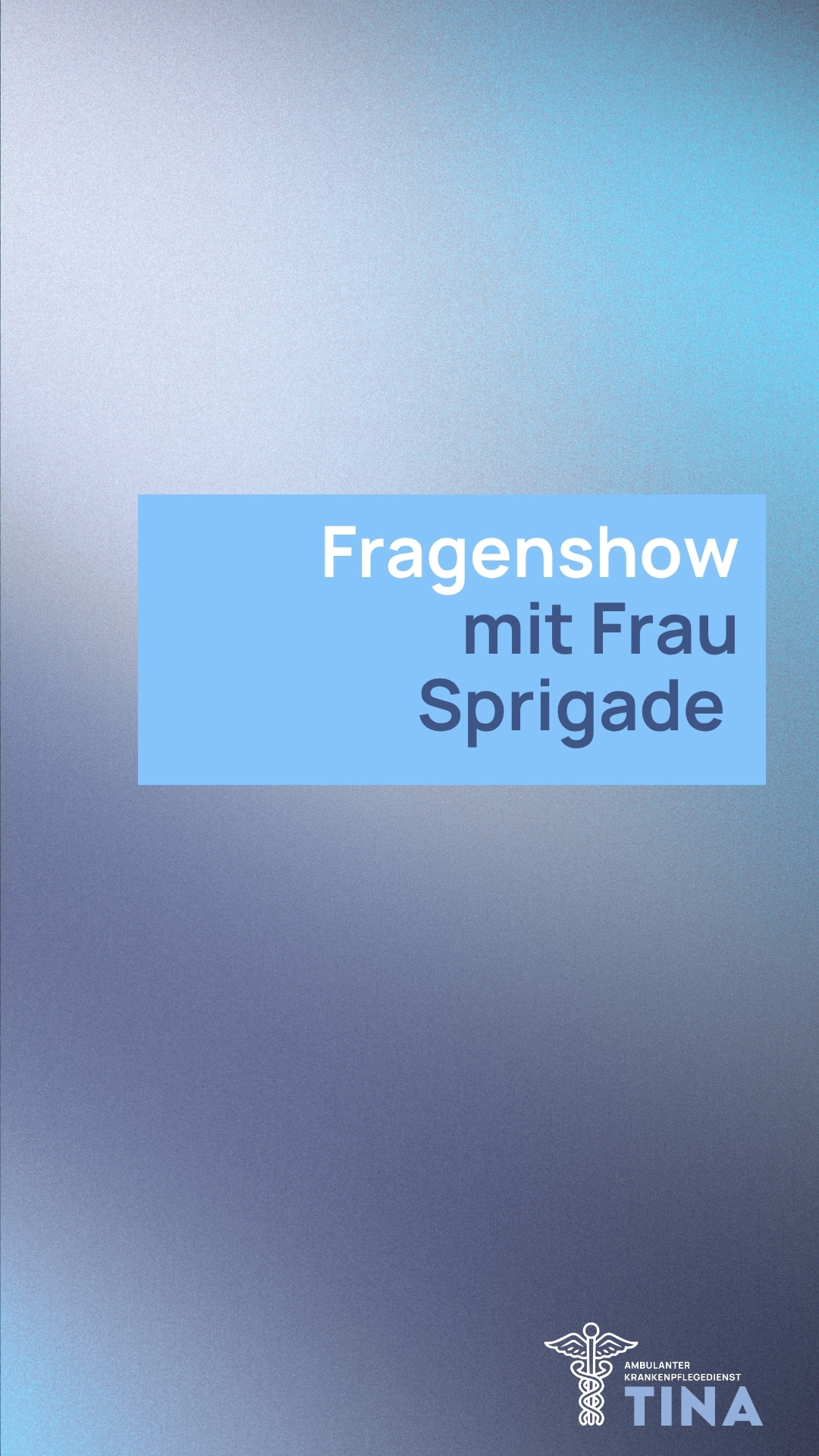 Fragenshow mit Frau Sprigade