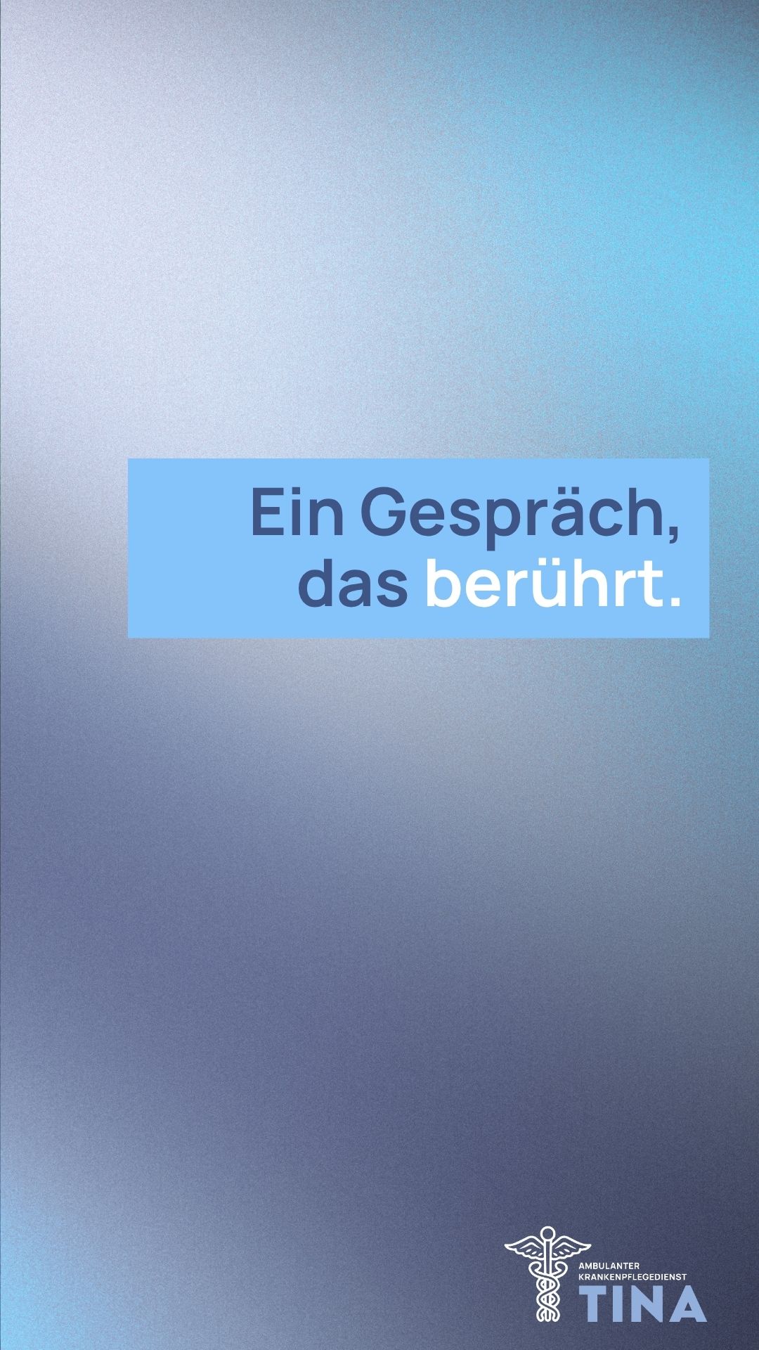 Ein Gespräch, das berührt.