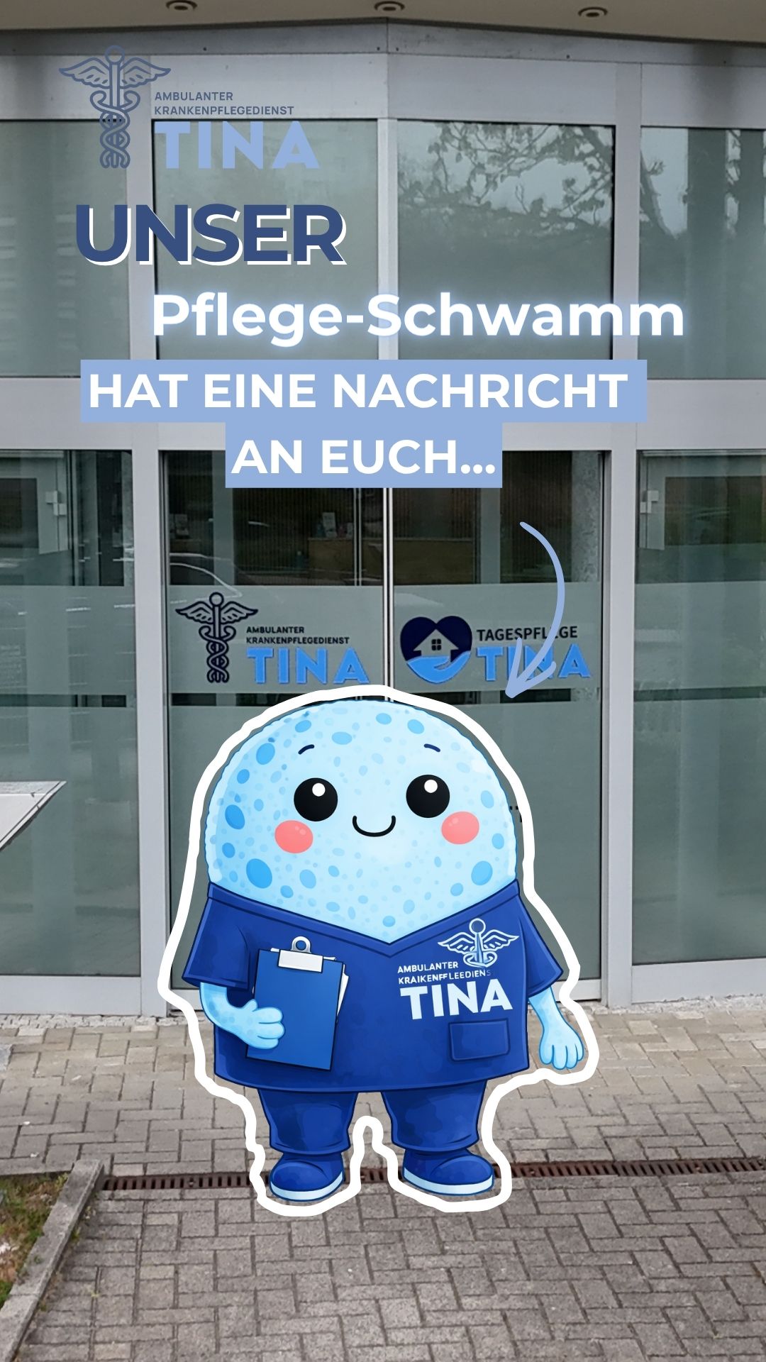 Unser Pflege-Schwamm hat eine Nachricht an Euch